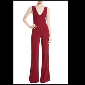 Alice & Olivia red jumpsuit